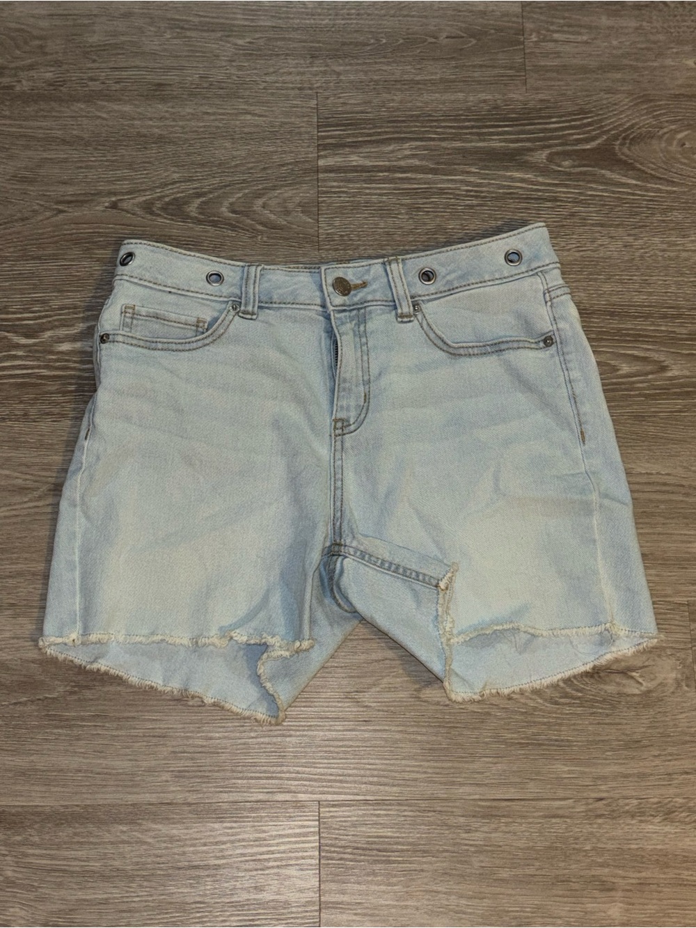 Route 66 Grommet Waist Cut Off Denim Shorts size 8